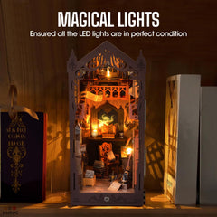 HURUC Book Nook Kit: transforms a shelf into a collectible scene.