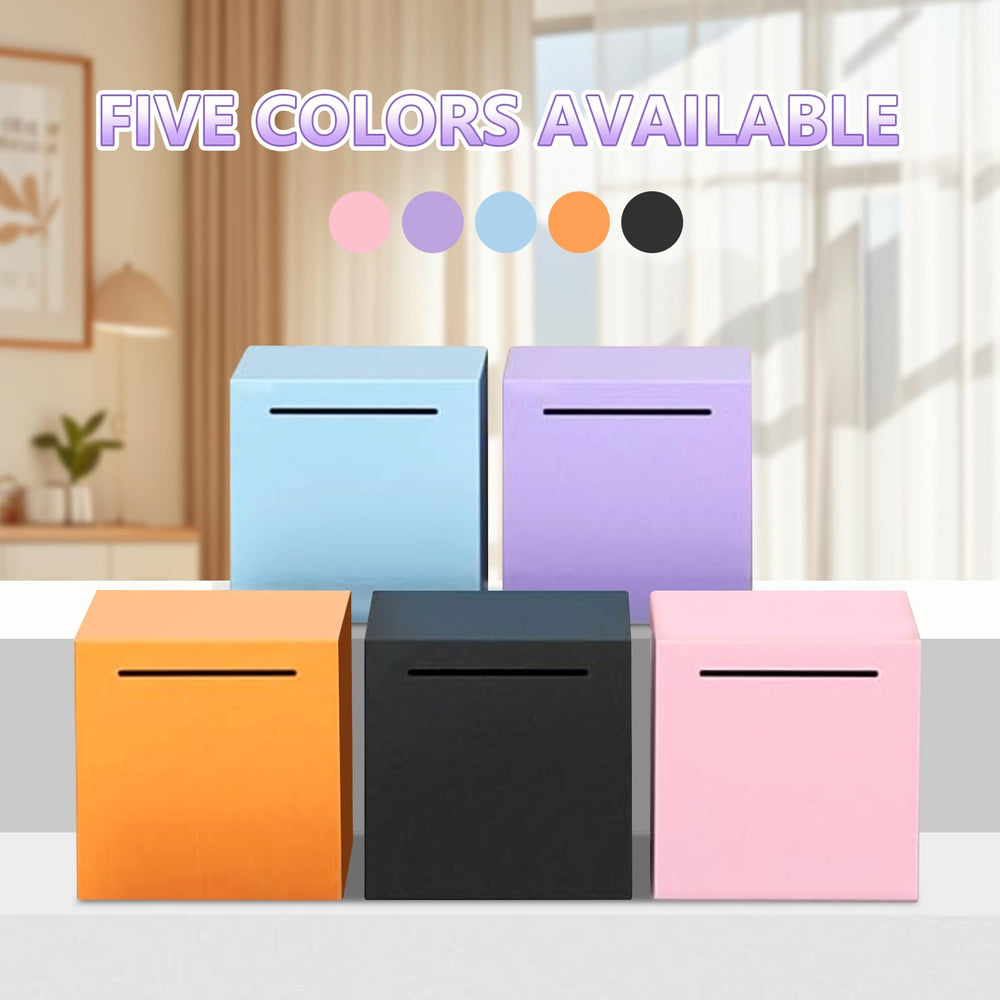 HUSAN piggy bank decorative piece with glittery surface adds charm to any room.