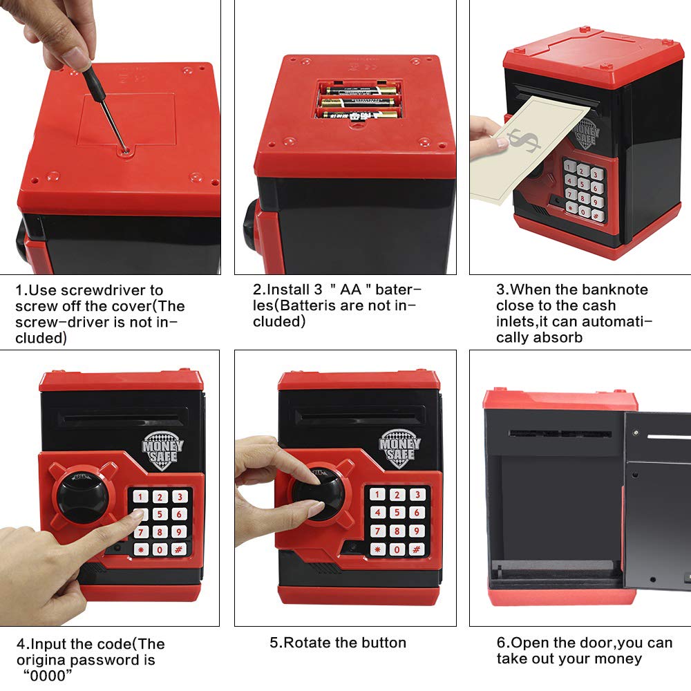 HUSAN Piggy Bank packaging details reveal dimensions and what's included