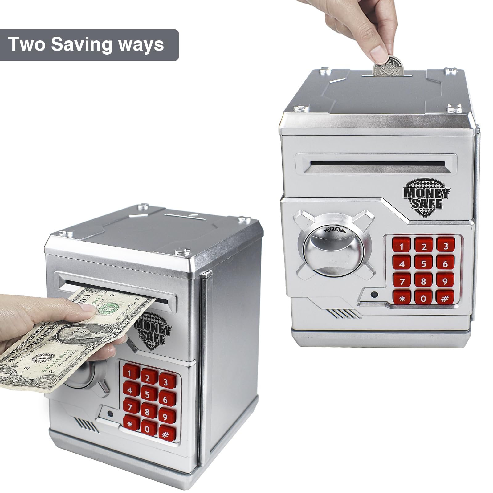 HUSAN piggy bank password lock for secure savings.