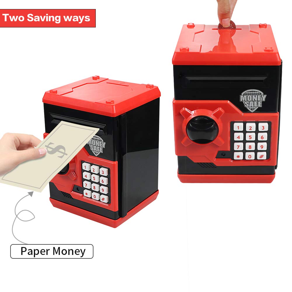 HUSAN Piggy Bank password lock shows customizable 4-digit security