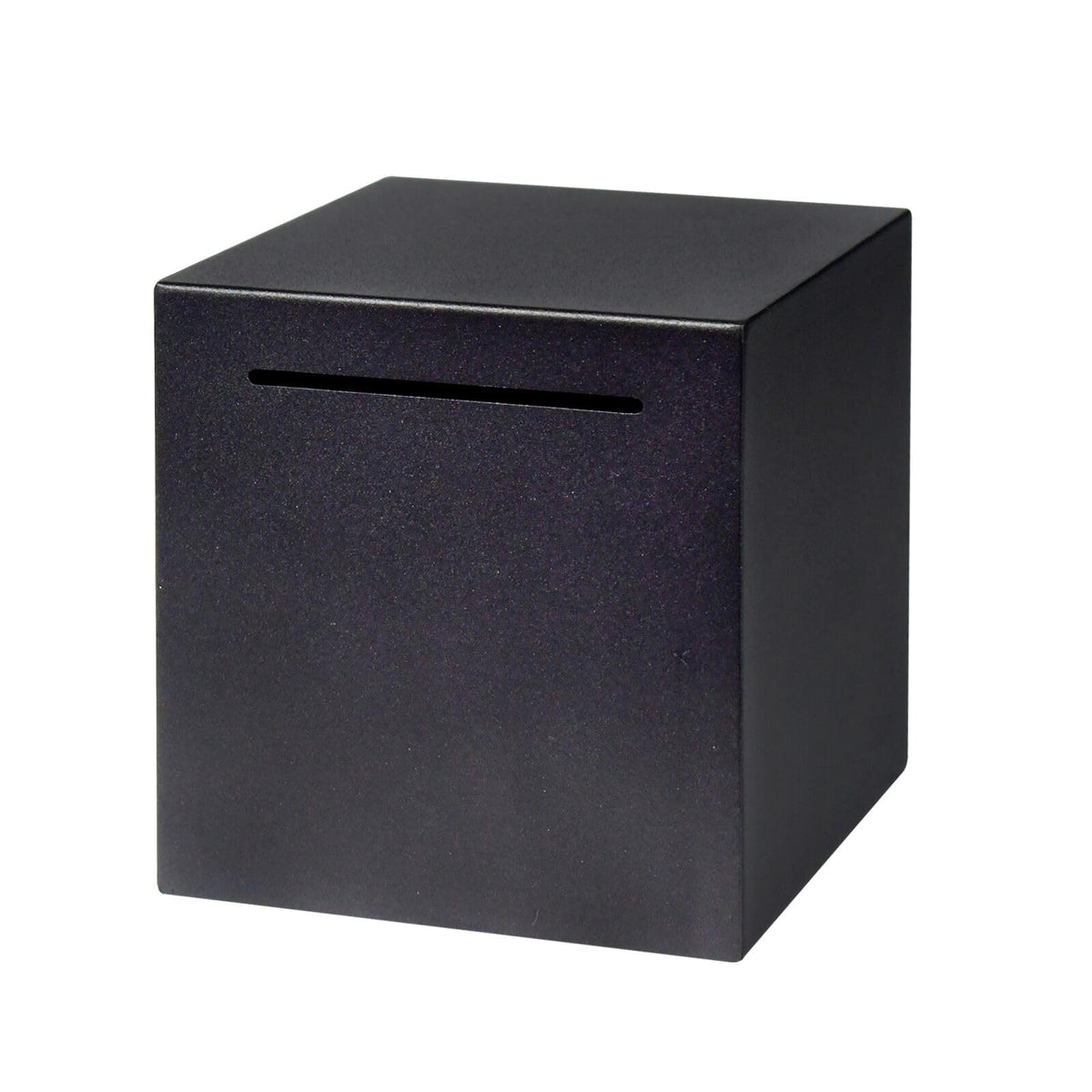 HUSAN piggy bank unbreakable metal, front view highlights durability for cash and coins.