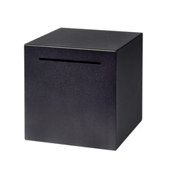 HUSAN piggy bank unbreakable metal, front view highlights durability for cash and coins.
