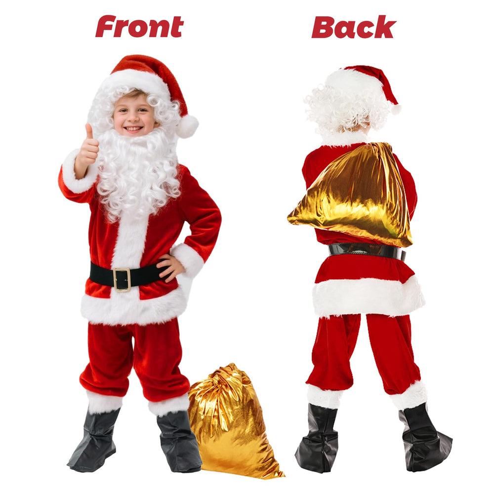 Husayn Kids Santa gloves provide soft warmth for little hands