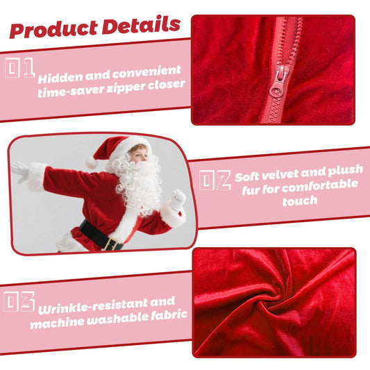 Husayn Kids Santa pants offer a comfortable fit for holiday events