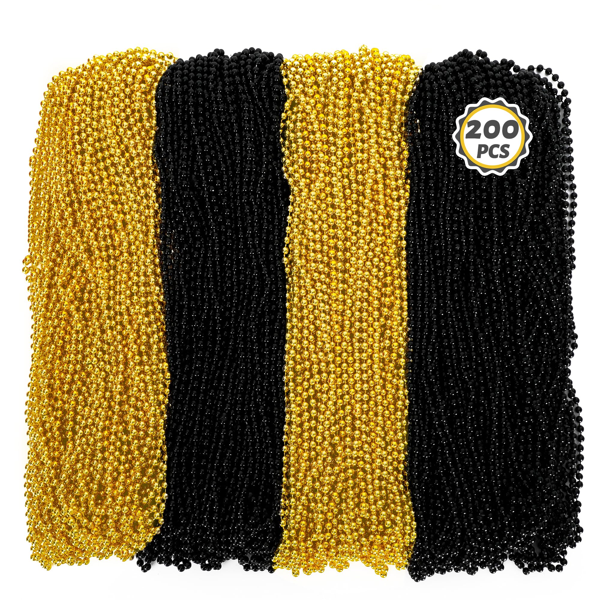 Huskein beaded necklace 33-inch length for versatile party looks