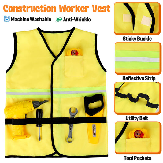 HUUIDY helmet light attached to hard hat for realistic role-play