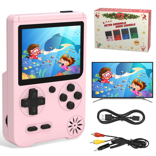 Huunad handheld FC console with a 3-inch LED display, ideal for portable retro gaming sessions.