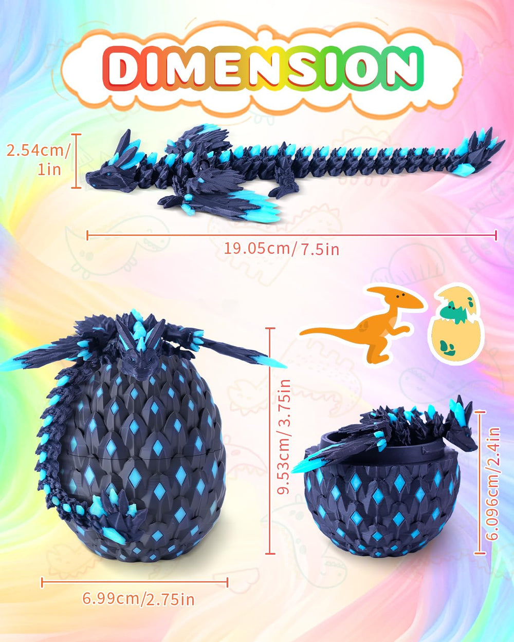 HUWUV 3D printed dragon egg highlighting intricate craftsmanship.