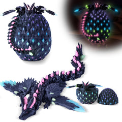 HUWUV dragon egg with wings emits rainbow glow for stylish night ambience