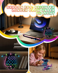 HUWUV night-time decor dragon egg glows softly in dark rooms