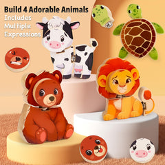 HUZU Animal Snap interchangeable faces support emotional storytelling and literacy.