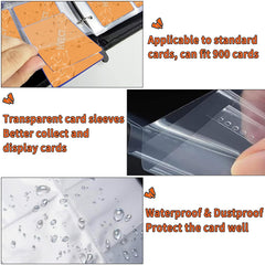HVECT binder with 50 removable sleeves for flexible reorganization