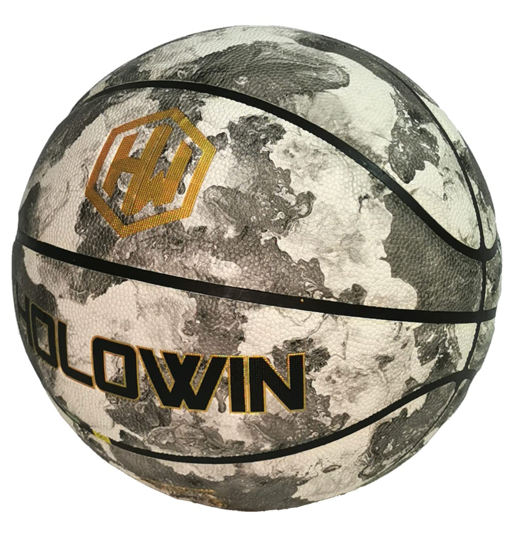 HW HOLOWIN glow-under-flash basketball stands out in low-light practice.