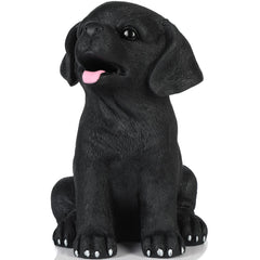 H&W Labrador money bank front view highlights durable PVC and child-friendly design.