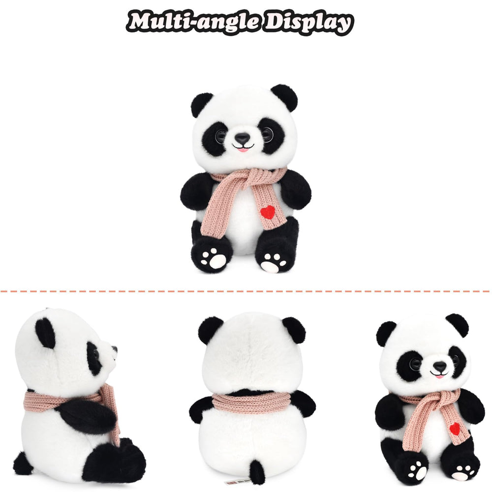 HWD panda plush fabric close-up shows soft texture