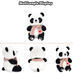 HWD panda plush fabric close-up shows soft texture