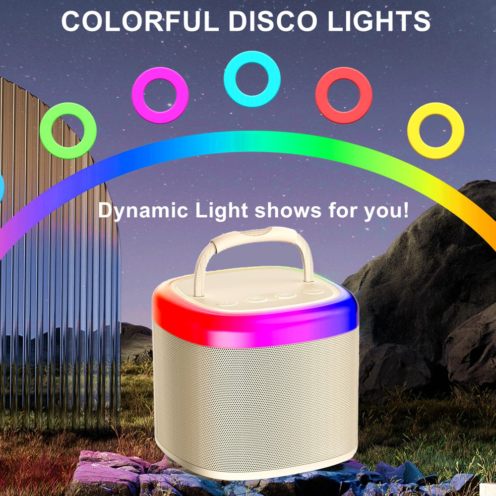 HWWR Disco lights around the unit add party energy and ambiance.