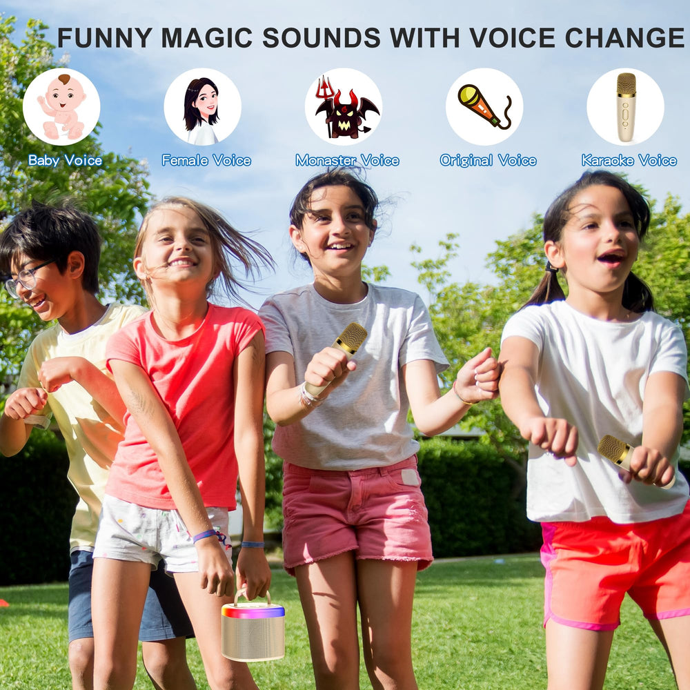 HWWR Karaoke Mics accompany kids’ performances with clear wireless audio.