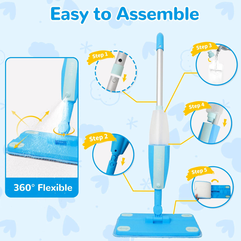 HWZ Kids Cleaning Set: toddler-safe materials photo, BPA-free and non-toxic.