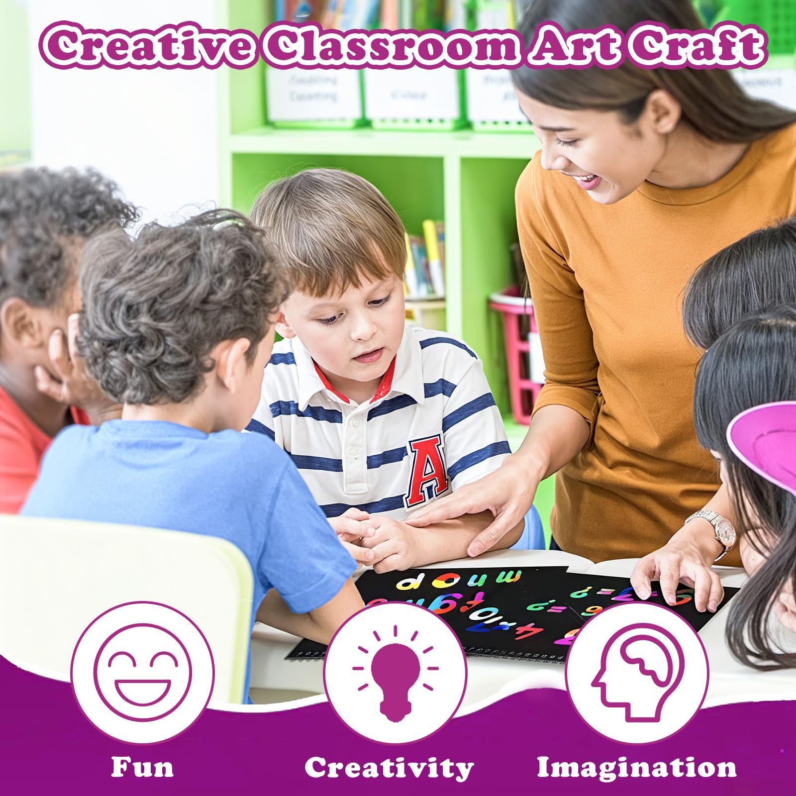 HXDOGSP Mess-free design keeps craft time tidy.