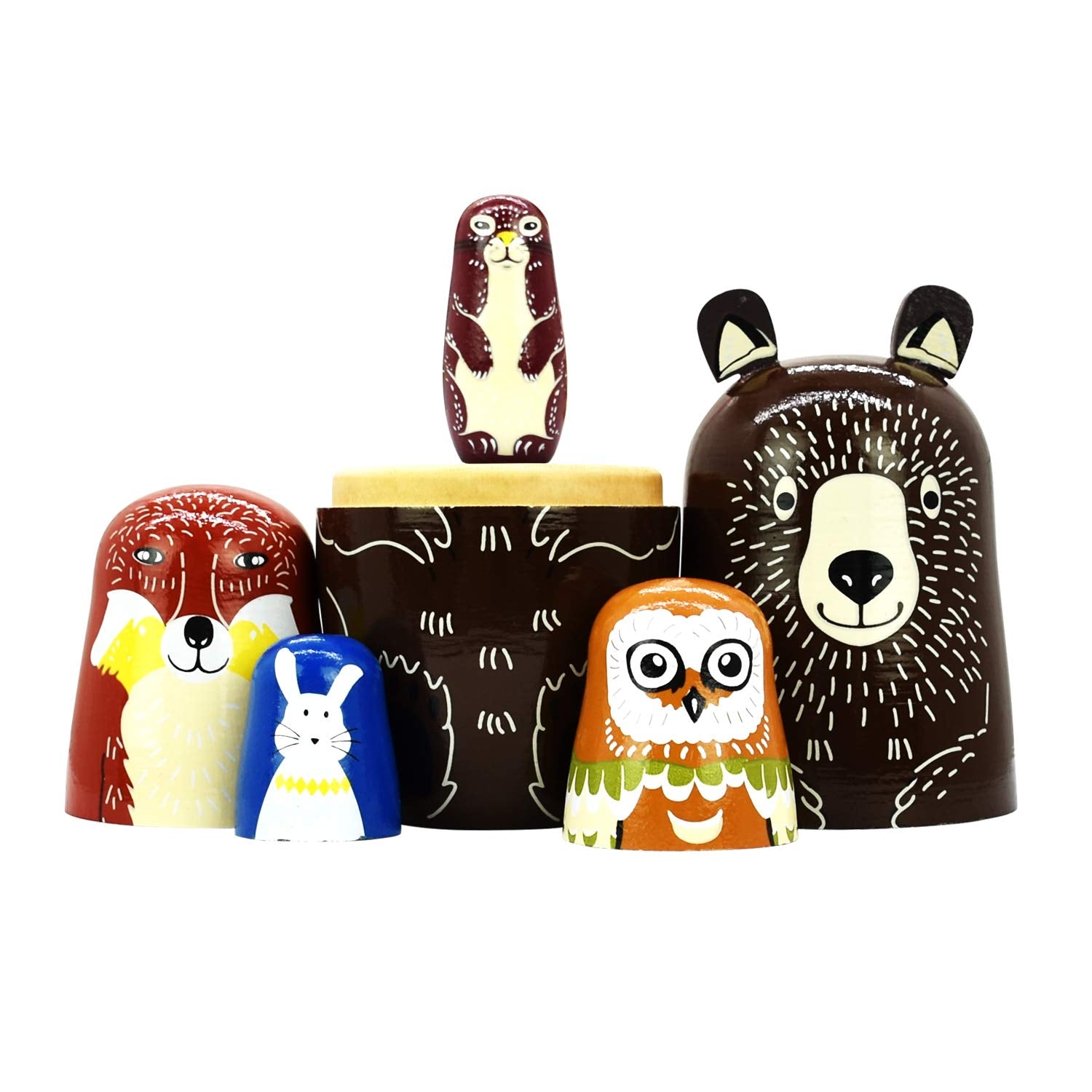 HYCLES nesting dolls second doll, colorful figures for storytelling and stacking.