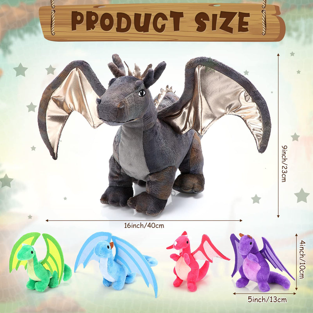 HyDren baby dragon 4-inch plush, one of four colorful companions