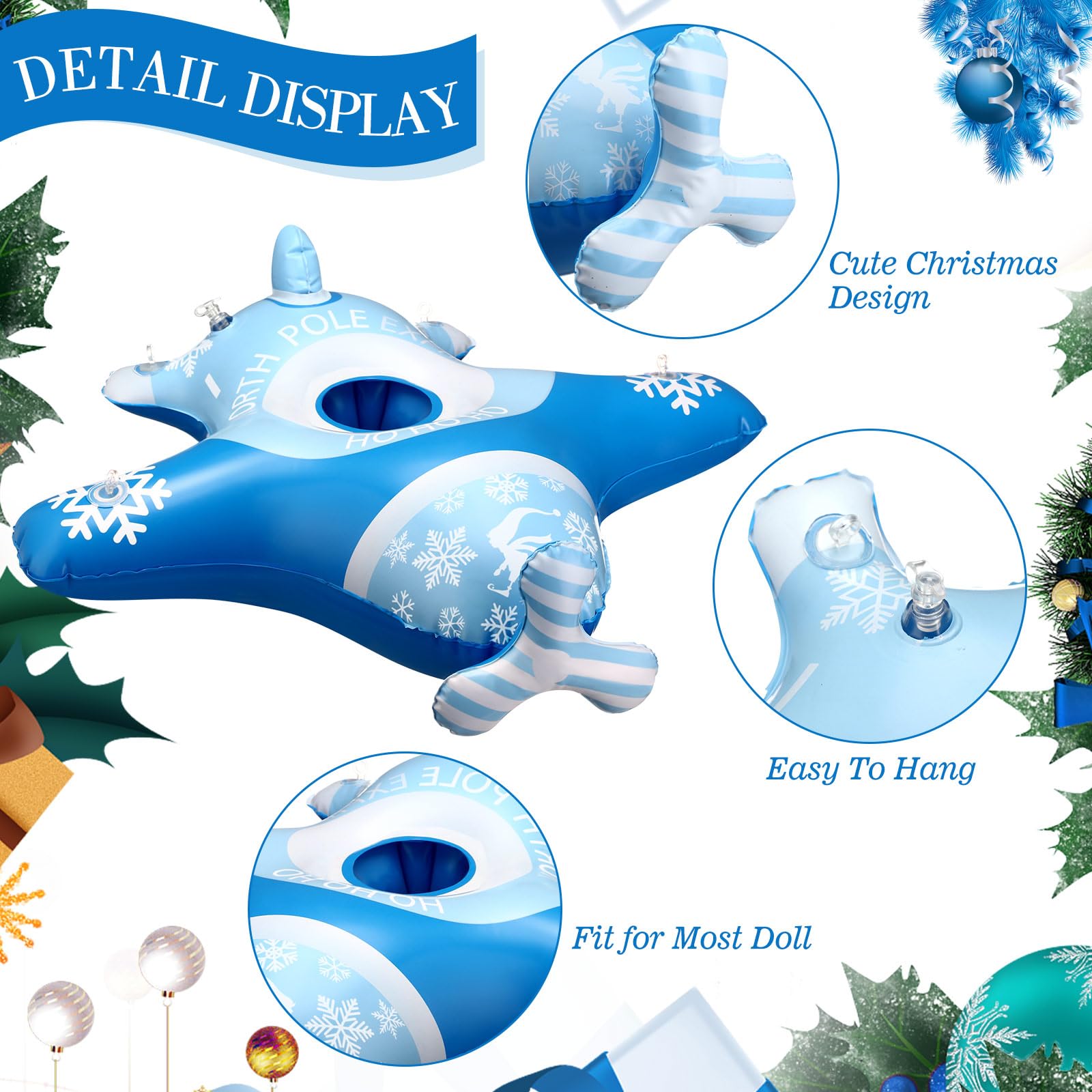 Hydren elf airplane hanging rings enable easy ceiling display