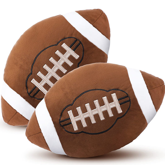 HyDren football pillow set of two enhances kids' room decor and comfort