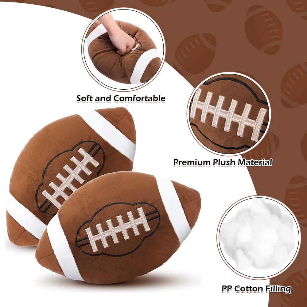 HyDren football pillows packaged as a gift-ready sports treat