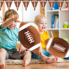 HyDren football pillow used in a playful room scene for lounging