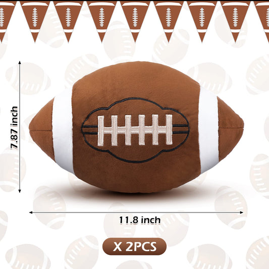 HyDren plush football pillow close-up showing soft fabric and cushion loft