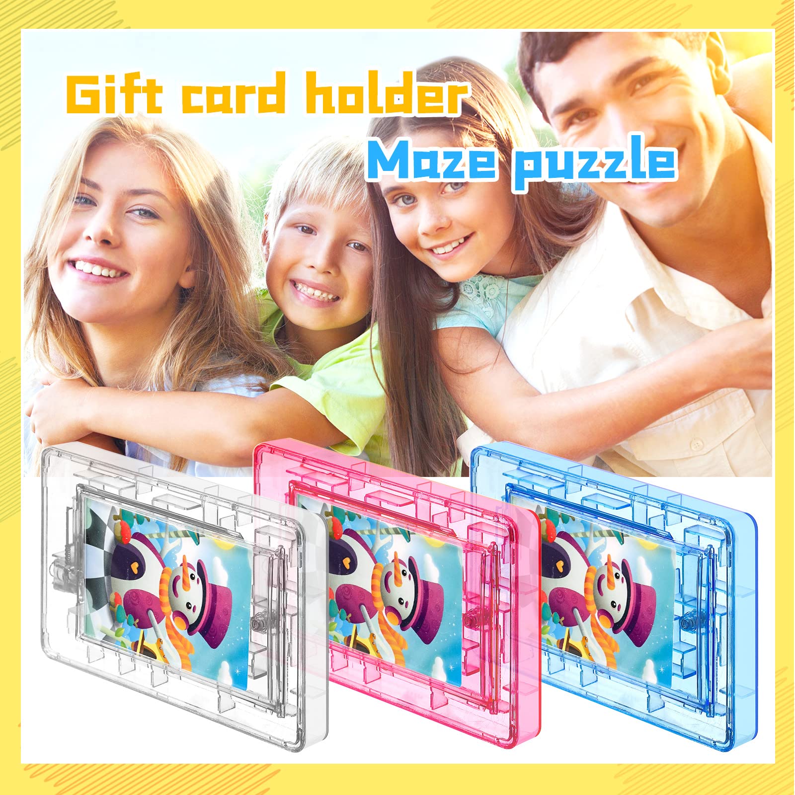 HyDren gift-card maze box in purple supports playful gift card retrieval.