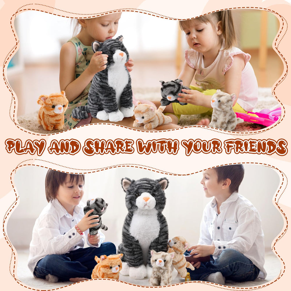 HyDren gift-ready cat family set ideal for birthdays and celebrations.