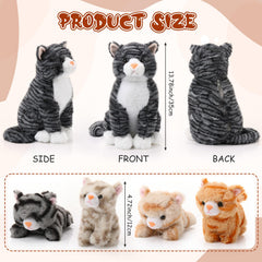 HyDren four colorful kittens plush toys offer varied play scenes for kids.