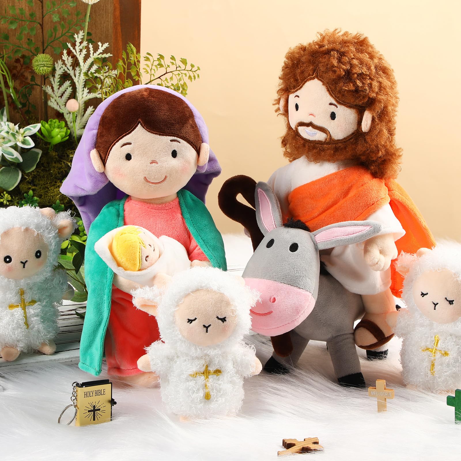 HyDren 6-piece display shows a complete nativity set for seasonal displays