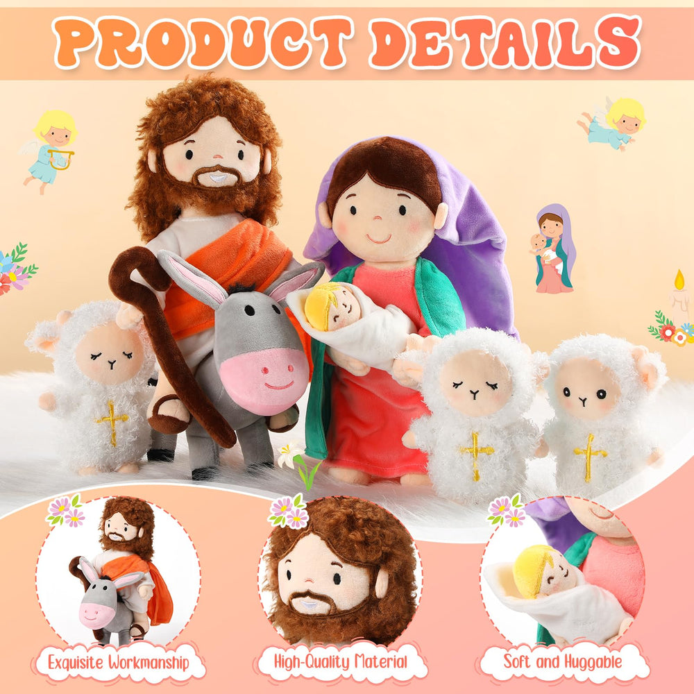 HyDren lamb with cross embroidery invites imaginative moments and gentle learning