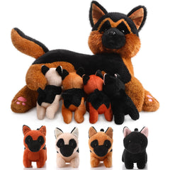 HyDren nurturing German Shepherd plush mom 16-inch magnets for interactive play