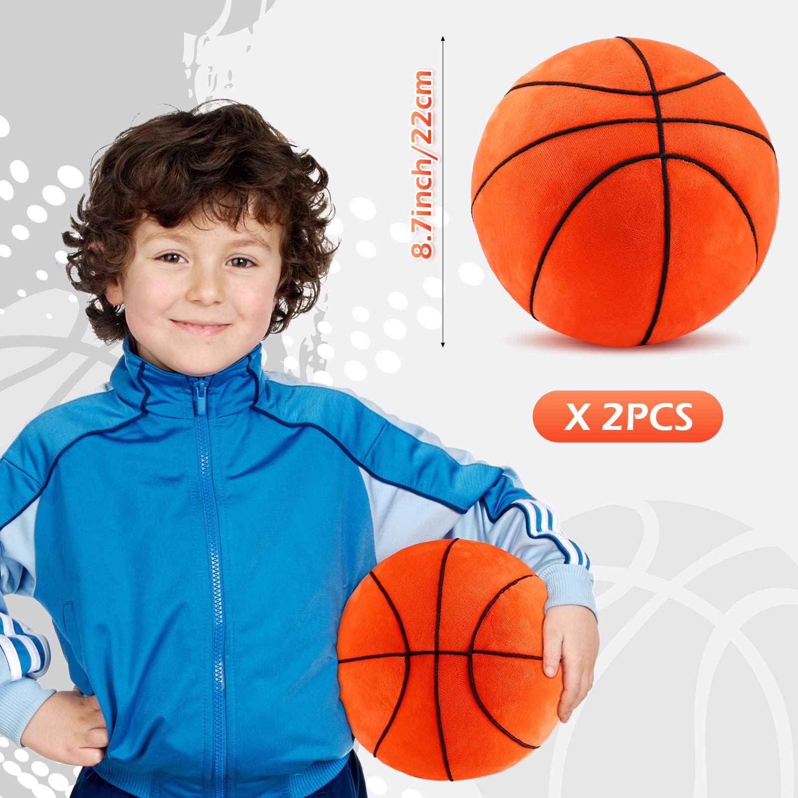 HyDren plush basketball pillow with soft cover for cozy lounging
