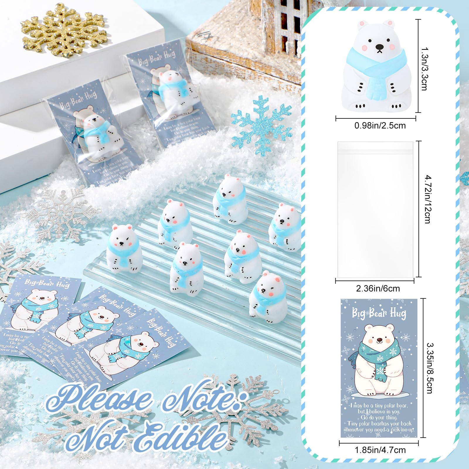 HyDren polar bear bookmark with positive words motivates reading sessions and daily inspiration.