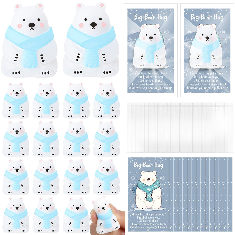 HyDren polar bear stress ball offers tactile relief for focus and a playful desk companion.