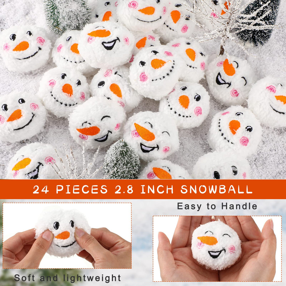 HyDren snowman-face snowballs add a festive touch to games.