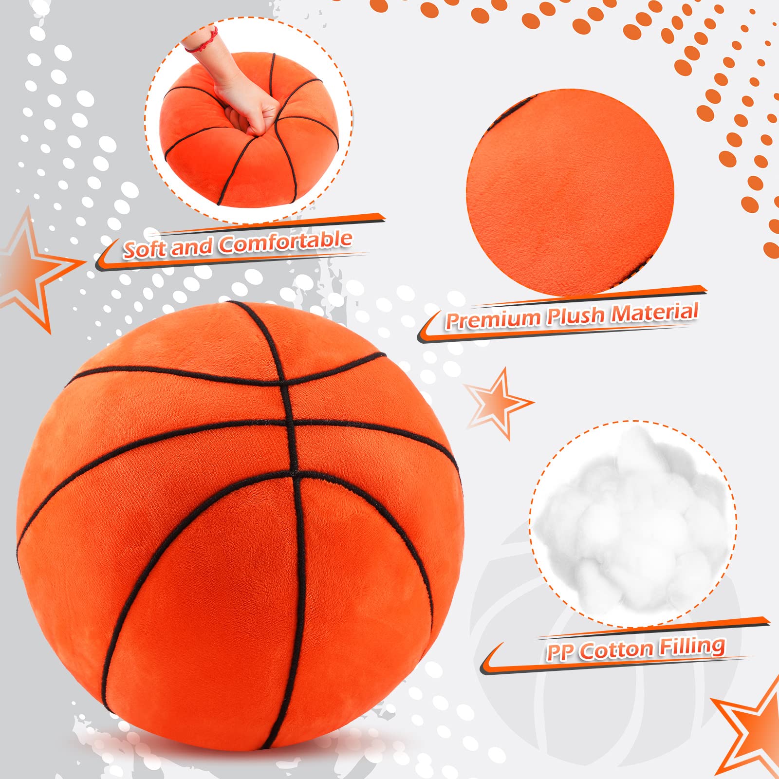HyDren washable basketball pillows easy care and reuse