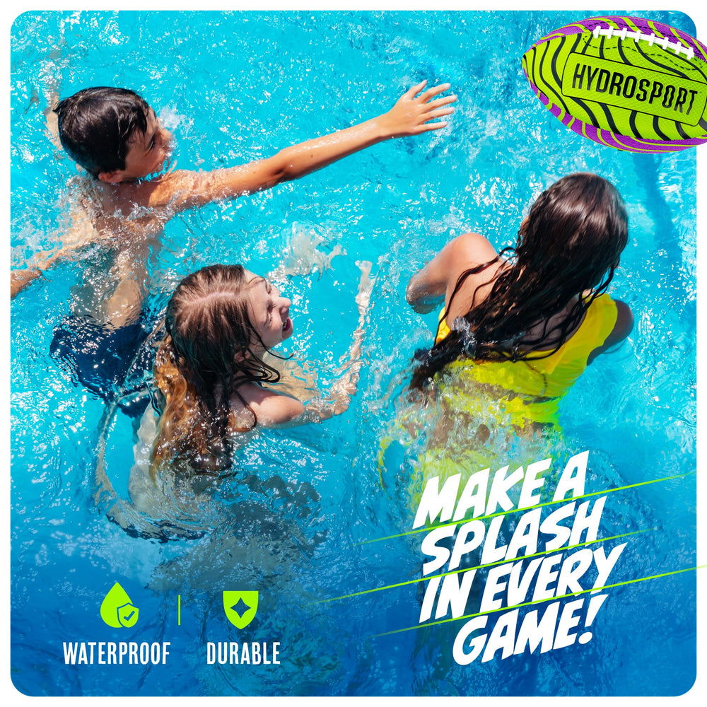 HydroSport Water Football GripMax Technology emphasizes non-slip handling when wet.