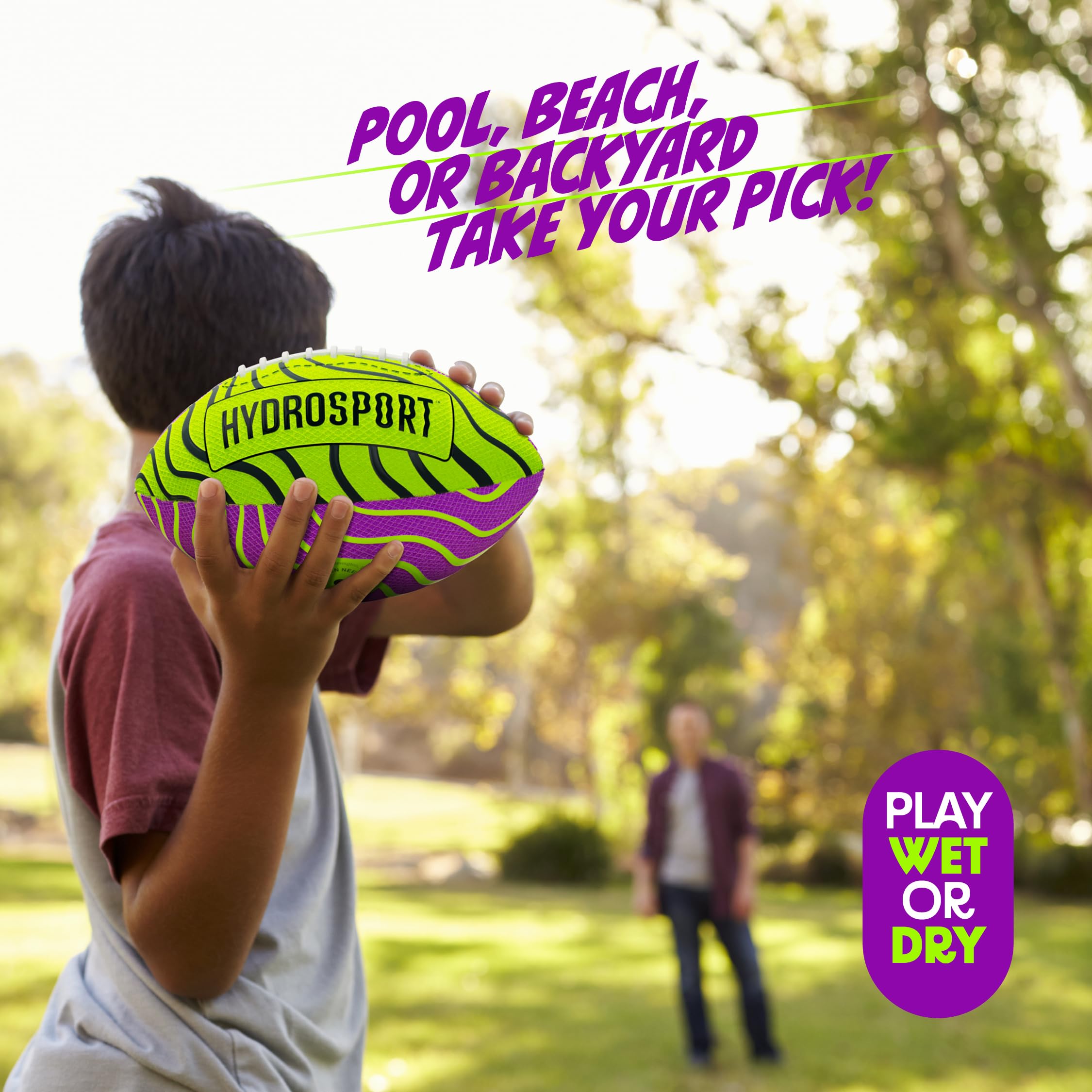 HydroSport Water Football dry-wet performance supports high-energy throws anytime.