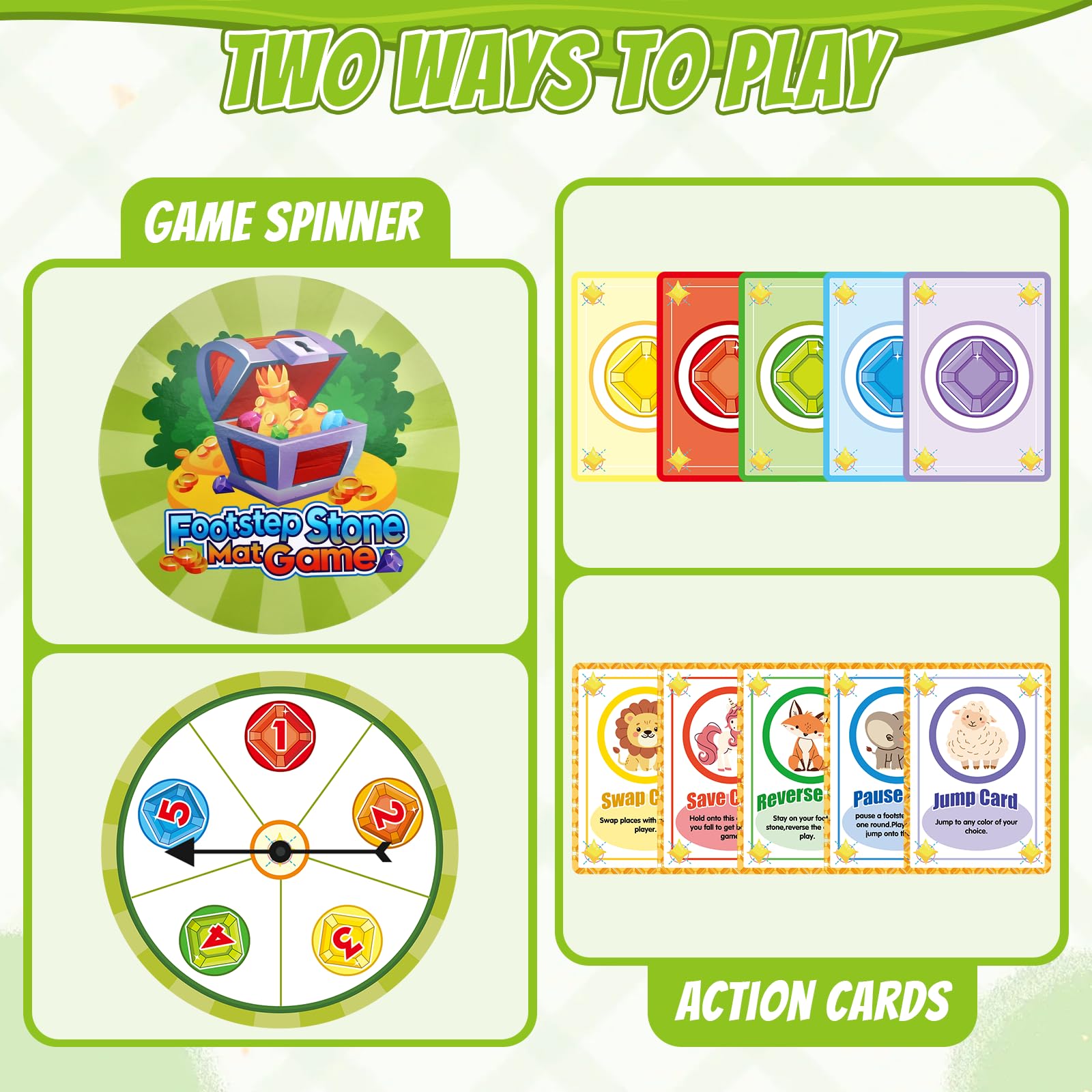 HYES Action Cards spark imaginative hops, twists, and games.