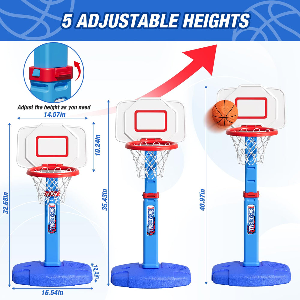 HYES adjustable-height pole highlights growth-friendly design for toddlers.