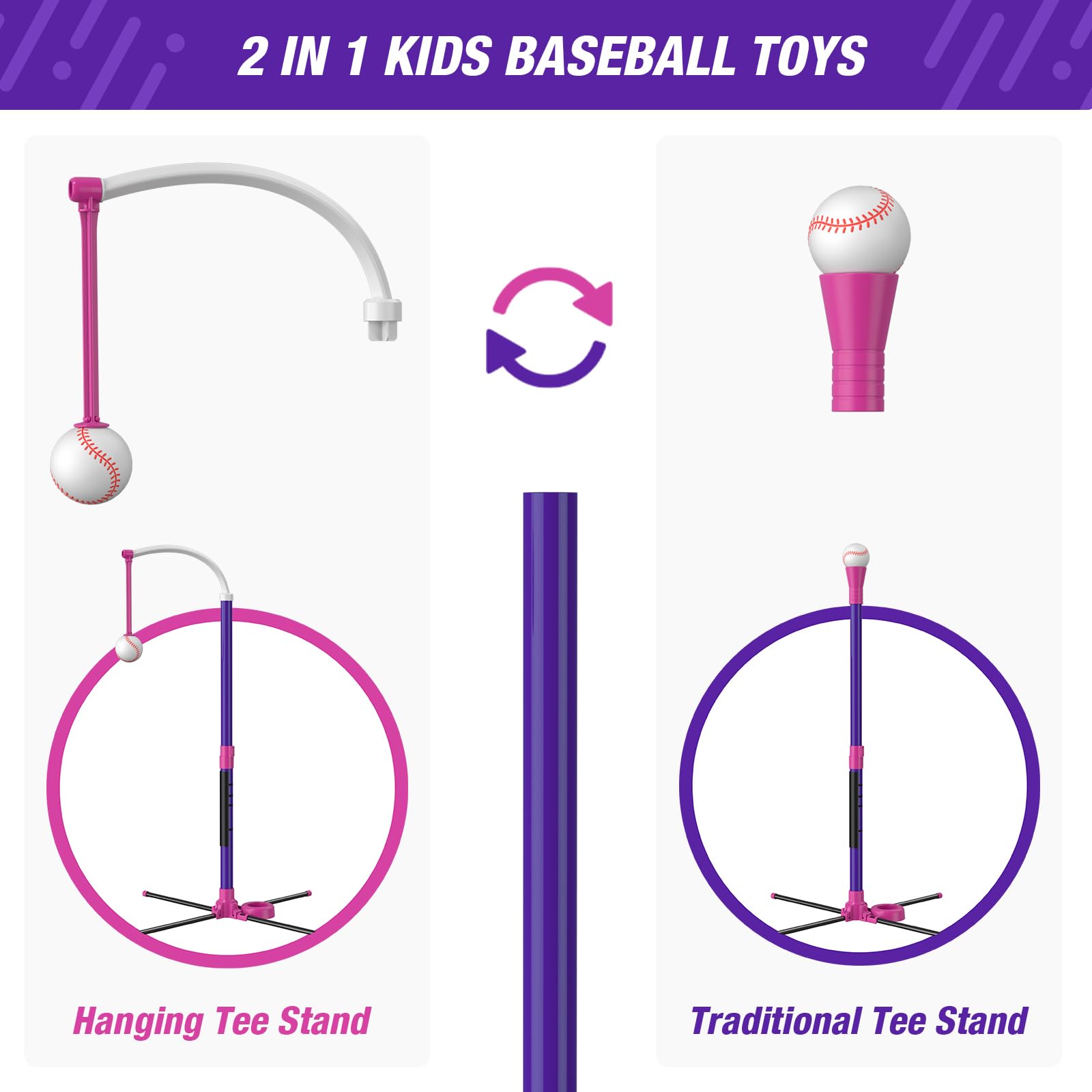 HYES six balls included support continuous batting drills