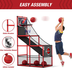 HYES four-basketball set ready for drills and friendly competition