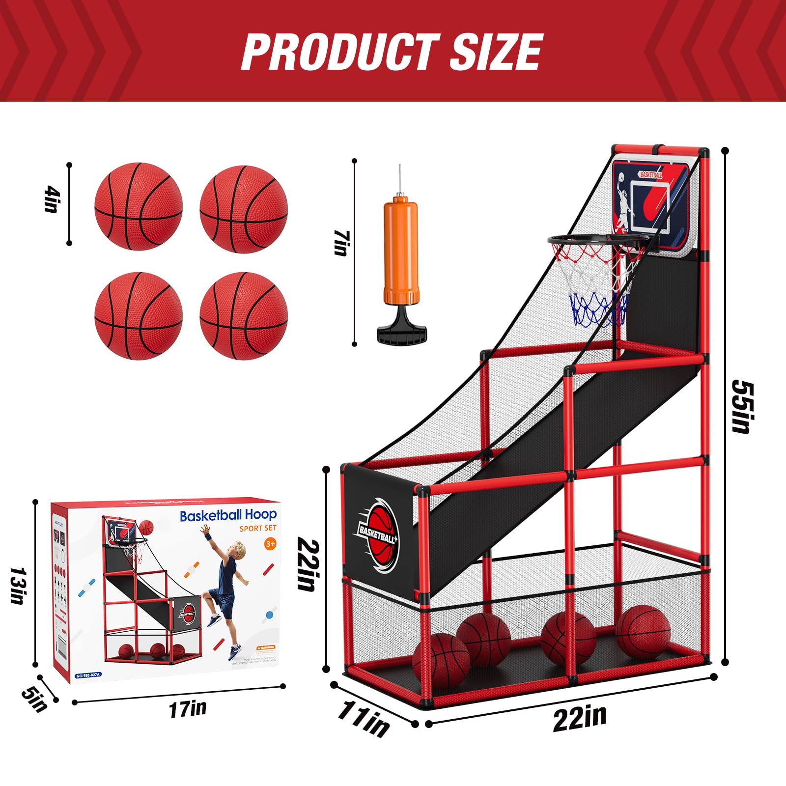 HYES family-friendly play scene for home basketball fun